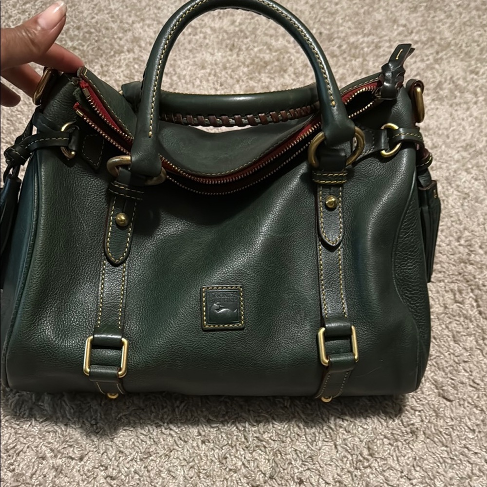Dooney & Bourke Green Leather Satchel
